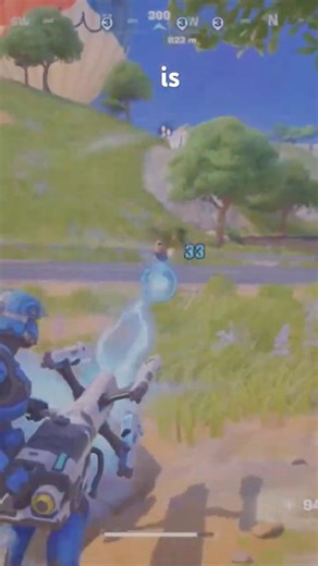 Using the Plasma burst laser from the bushes in Fortnite zero build ￼