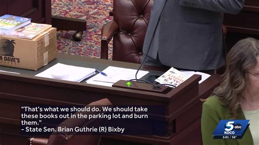 'This book should be burnt': Heated debate in Oklahoma Senate over school library book bill