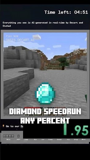 AI Generated Minecraft Diamond Speedrun Any Percent