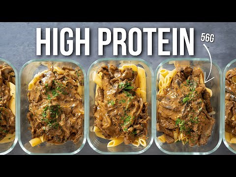 High Protein Meal Prep That Tastes Restaurant Quality | Beef Stroganoff