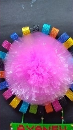 Polythene and Dsr Glitter foam sheet se beautiful Wall hanging 2026