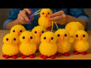 Super Easy DIY Project: Make Your Own Fluffy Chick! #diy