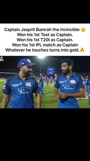 Captain Jasprit Bumrah the Invincible 👑