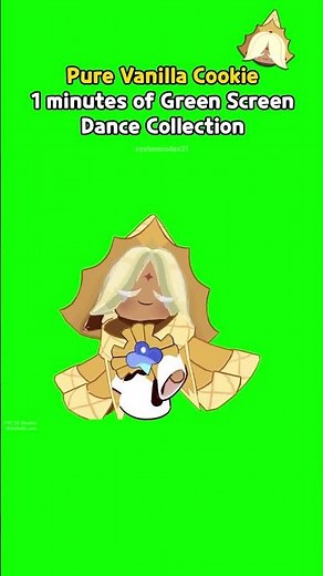 CRK Meme | Pure Vanilla Cookie Dancing Green Screen #crk #cookierun #cookierunkingdom