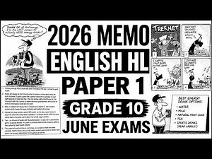 2026 MEMO GRADE 10 ENGLISH HOME LANGUAGE PAPER 1 ENGLISH HL P 1 GRADE 10 MEMO MAY JUNE EXAM TERM 2