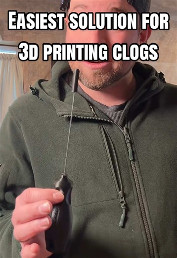 This little tool is the easiest way I’ve found to deal with 3d printer clogs. Always better to have one before they happen. Keep 3d printing fun #3dprinting #3dprintingideas #filament #pla #3dprintingfail