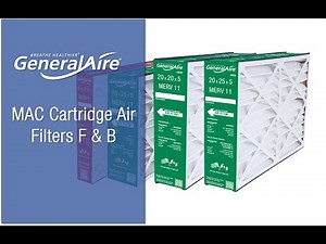 GeneralAire® MAC Cartridge Filters Features & Benefits
