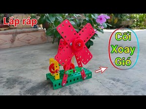Lắp ghép mô hình con quay gió