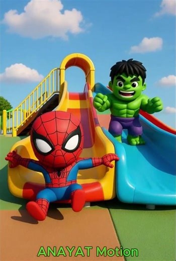 Spiderman vs Hulk funny time😱🕷️ #shorts