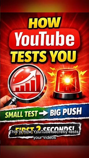 🚨 How YouTube Actually Tests Your Videos (First 2 Seconds Matter) #youtubeshorts #shorts
