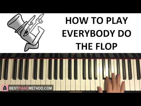 HOW TO PLAY - EVERYBODY DO THE FLOP - asdfmovie 6 Song (Piano Tutorial Lesson)
