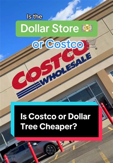 is Costco or the Dollar Tree actually cheaper? we did the math and ngl I was surprised 💵🤔🛒 #personalfinance #costco #dollartree #dollartreefinds #savingmoney