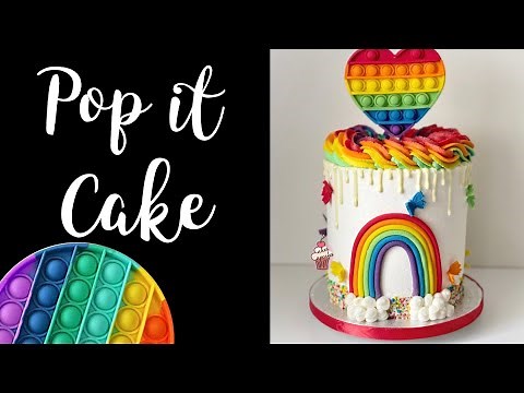 Pop it Cake Tutorial | How to make a POP it cake | Cake Trends 2021 | Rainbow Pop its Cake