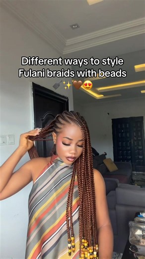 Fulani braids with beads: 6 styling tutorial ideas