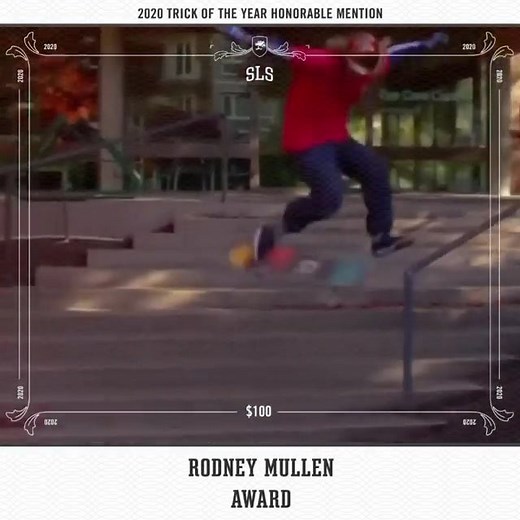 Andy Anderson (@authenticandyanderson on IG) channeling Rodney Mullen all the time specially with this 50-50 Front Foot Impossible down an 11 stair rail! 😱 Follow @trickoftheyear for more TOTY Awards | Street League Skateboarding
