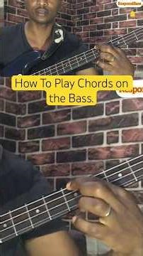 How To Play Chords on The Bass. #basstutorial #bassfeatured #music #basstutorial