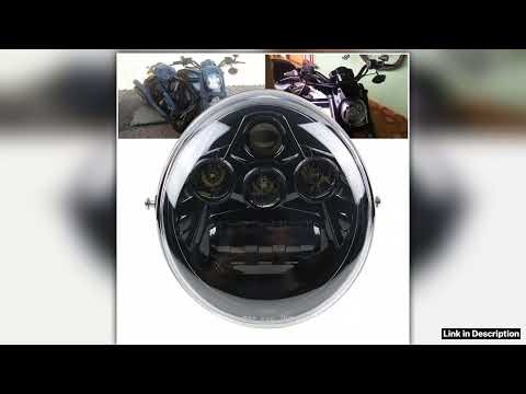 LED Front Headlight 60W HILow Beam Motorcycle Light for V Rod VRSCF VRSC VRSCR 20022017 Latest Rele