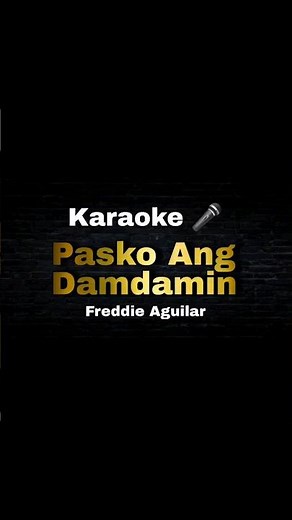 Pasko Ang Damdamin Karaoke 🎤 #freddieaguilar #sweetnotes #karaoke #filipinosinger #lyrics #opm