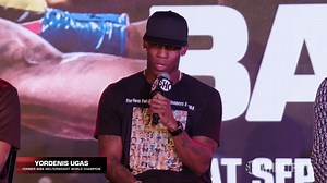 9.6K views · 221 reactions | Yordenis Ugas has his blinders on. He's happy, he's healthy, and what people say doesn't matter to him. He's ready to right. #UgasBarrios #CaneloCharlo | Premier Boxing Champions | Facebook