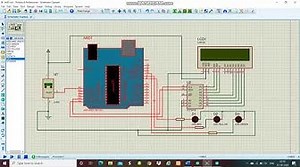 Digital Thermometer(LM35) using Arduino, and I2C LCD display in Proteus.