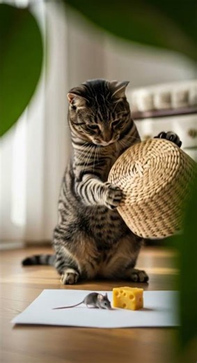 Shocking! Mouse didn’t check above—now it’s trapped in a spider web #wildlife #nature #animal