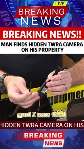 Man finds hidden TWRA camera on his property.#news