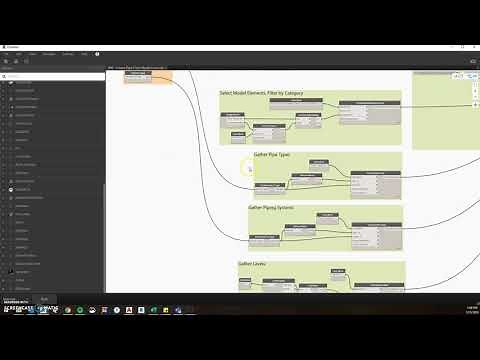 CAD to Revit Pipe With Dynamo