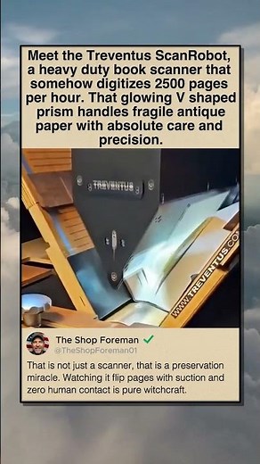 THIS MACHINE SCANS 2500 PAGES PER HOUR