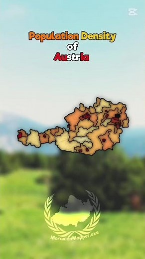 Population Density Map of Austria