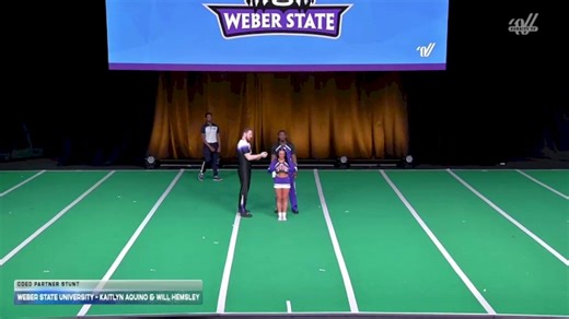 Weber State University - Kaitlyn Aquino & Will Hemsley [2026 Coed Partner Stunt] 2026 UCA & UDA College Cheerleading and Dance Team National Championship