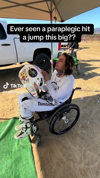 Paraplegic Athlete Jumps Big in Adaptive Motocross