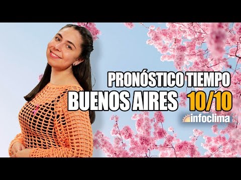 Weather forecast for October 10, 2025. Buenos Aires, Argentina - Infoclima TV
