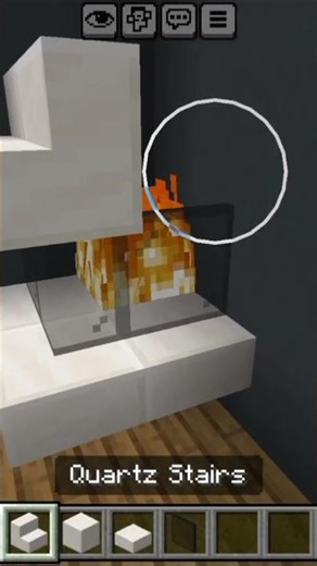Minecraft Modern Fireplace Tutorial