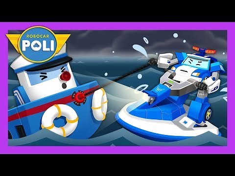 The ship turned over! Help me quickly!! | Rescue play for Kids | Robocar Poli Game