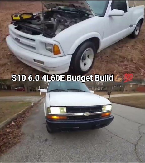 Swapped front clip plus big brake and front spring upgrade💪🏽💯 #budgetbuild #s10life #lsswapped