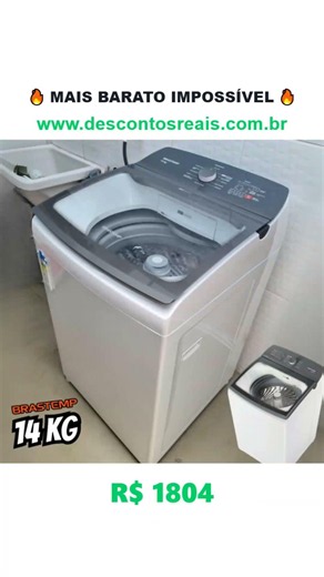 Máquina de Lavar 14kg Brastemp Lavadora de Roupas com Smart Sensor BWJ14AB