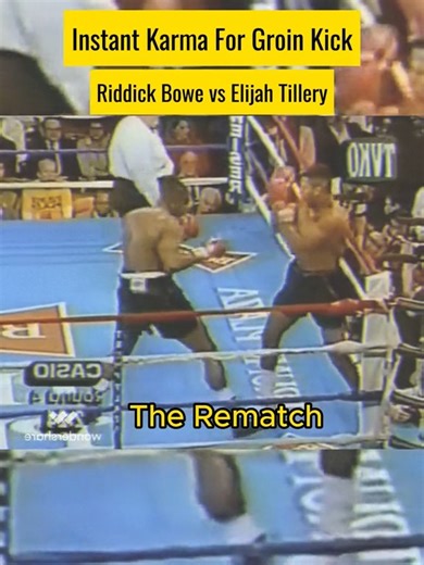 57K views · 427 reactions | Instant Karma For Groin Kick Bowe vs Tillery #boxing | The Greatest Boxing | Facebook
