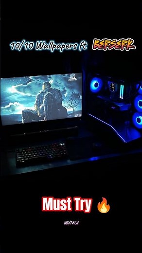 Epic Berserk Wallpapers for Your PC Setup!🔥⚡ #shorts #wallpapers #desktop #setup #anime