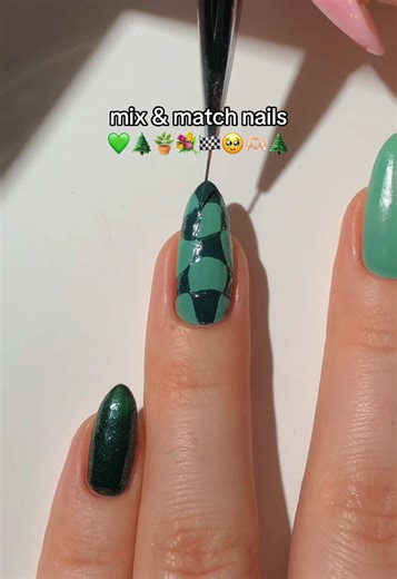 Muted Mix & Match Nails for a Fresh Start in 2025