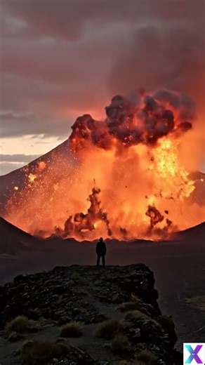 Pyroclastic Surge Strike 🌋 Deadly Fire Cloud Erupts #shorts