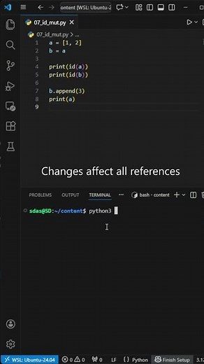 Python Trick #14 – id() & mutability