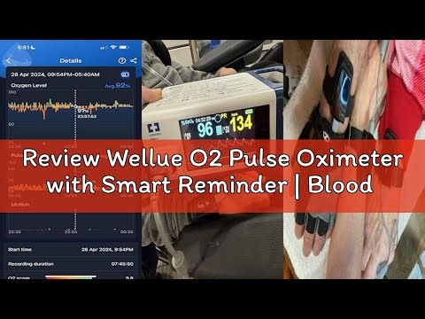 Review Wellue O2 Pulse Oximeter with Smart Reminder | Blood Oxygen Saturation Monitor for SpO2 and H