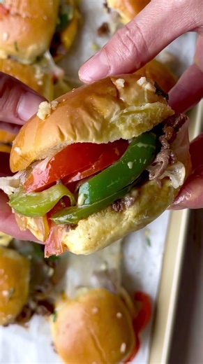 Philly Cheesesteak Sliders for Game Day