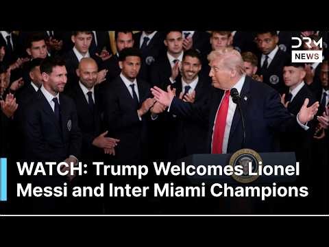 FULL CEREMONY: Trump Welcomes Lionel Messi and Inter Miami Champions to White House | AD1G