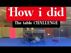 🥶How I climb underneath a table CHALLENGE🔥