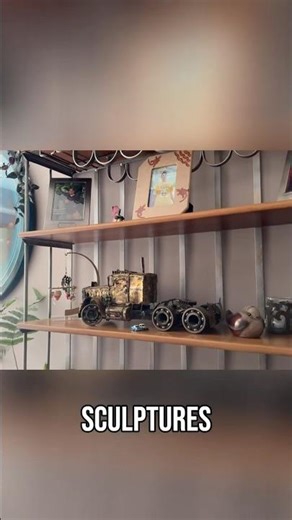 Scrap Metal Art: From Junkyard Gears to Motorcycle Masterpieces #shorts