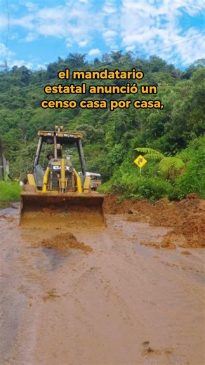 Armenta oversees emergency response following rains and landslides in Puebla’s Sierra Negra