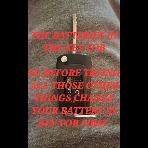 2012-2016 CHEVROLET CRUZE THEFT DETERRENT REMOVAL _ EASY FIX .TRY THIS BEFORE ANYTHING ELSE.