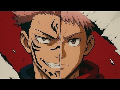 YUJI ITADORI(AKA : RYOMEN SUKUNA ) DRAWING FROM JUJUTSU KAISEN HALF-HALF FACE DRAWING