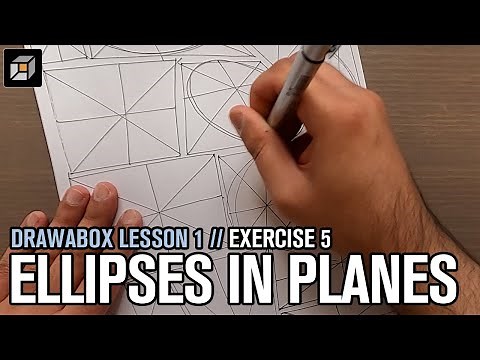 Drawabox Lesson 1, Exercise 5: Ellipses in Planes
